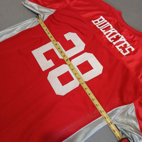 Ohio State Buckeyes Jersey Men XL Red Mesh Football OSU 28 NCAA KA Inc Team Gear - Picture 7 of 8